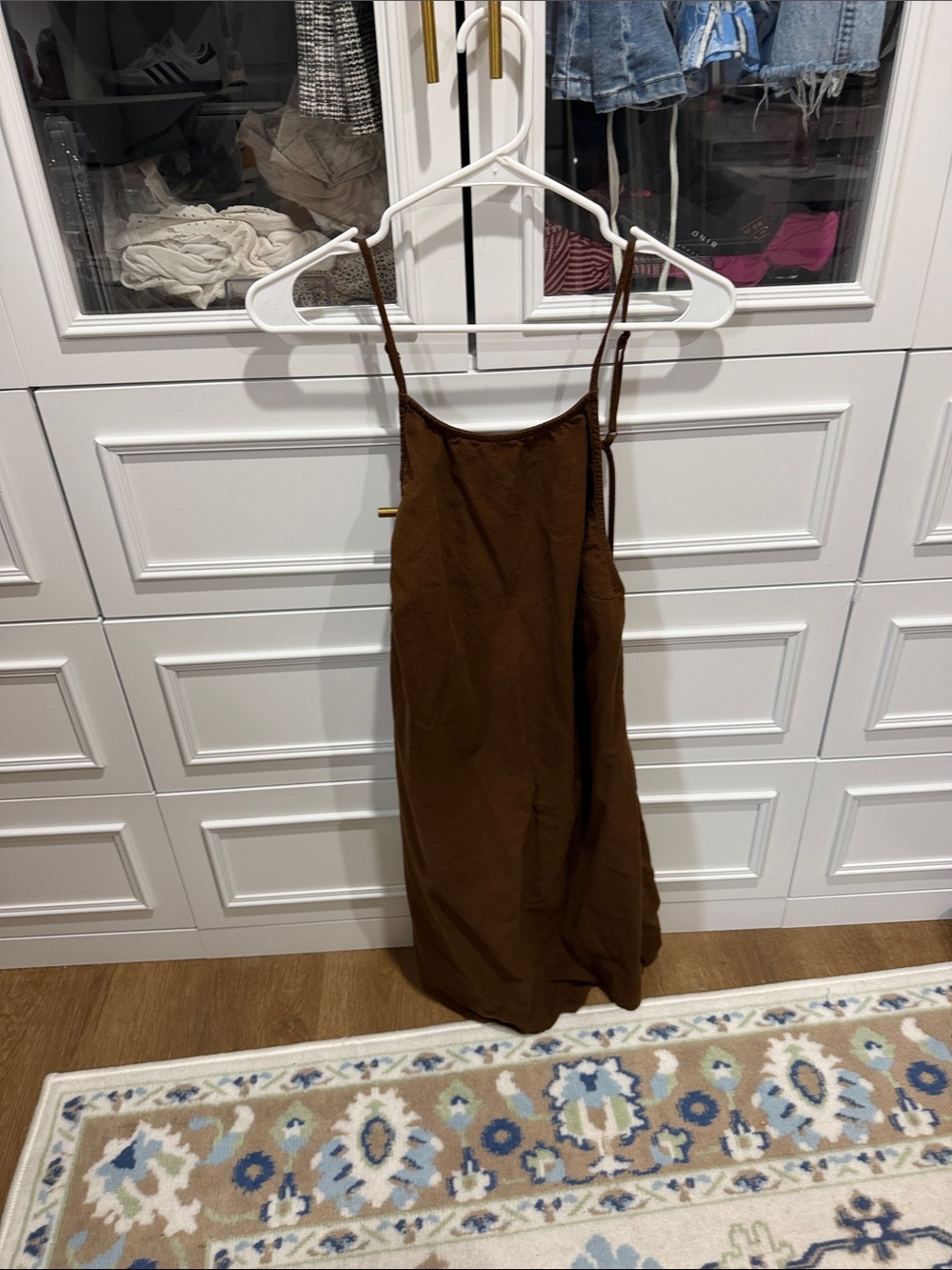 a new day Brown Spaghetti-Strap Slip Dress